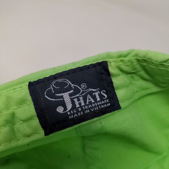 JHats Women's Strapback Hat Green Adjustable Embroidered Bermuda Logo Floral - Picture 8 of 8